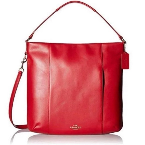 Coach Bags Coach New York Isabelle Red Leather Shoulder Crossbody